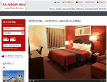 Tablet Screenshot of anaheimrainbowinn.com